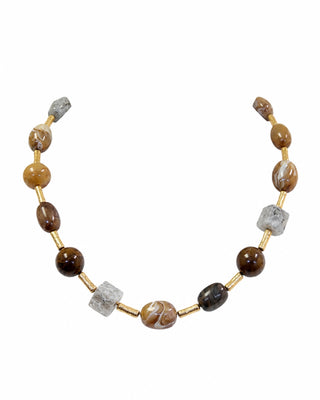 NECK CUBE MARBLE STONES MG