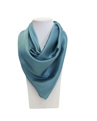 Teal Silky Neck Scarf