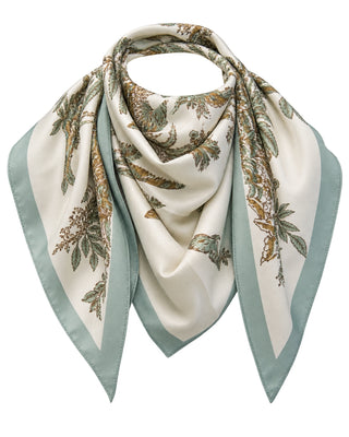 Palm Tree Mint Silky Scarf