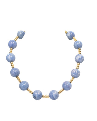 NECK MARBLEW/ SM BEADS LB