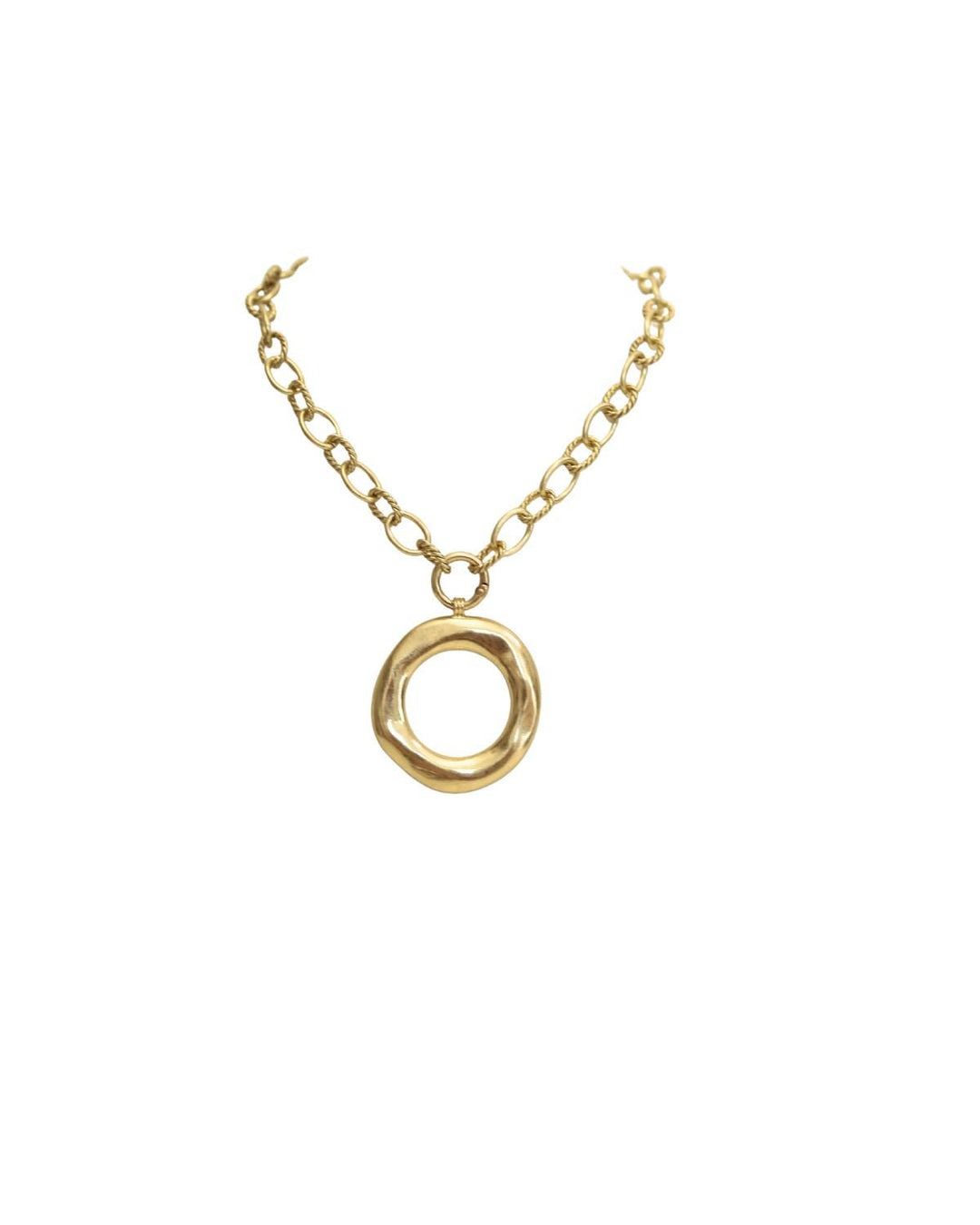 Abstract Circle Statement Necklace - The Pink Tulip Clothing