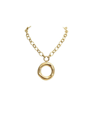 Abstract Circle Statement Necklace - The Pink Tulip Clothing