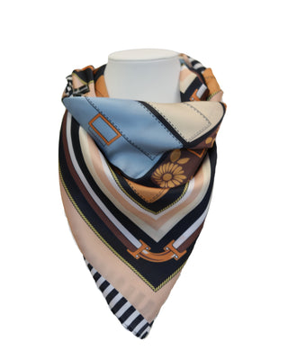 Borderline Chic Geometric Stripe Scarf
