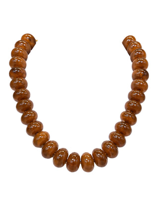 Light Brown Beaded Necklace