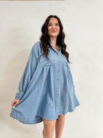 Washed Button Down Dress