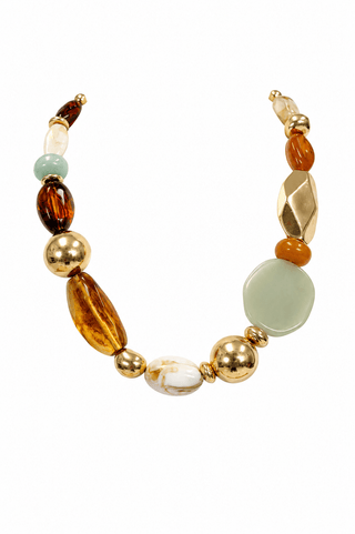 NECK MIX MARBLE BEADS - The Pink Tulip Clothing