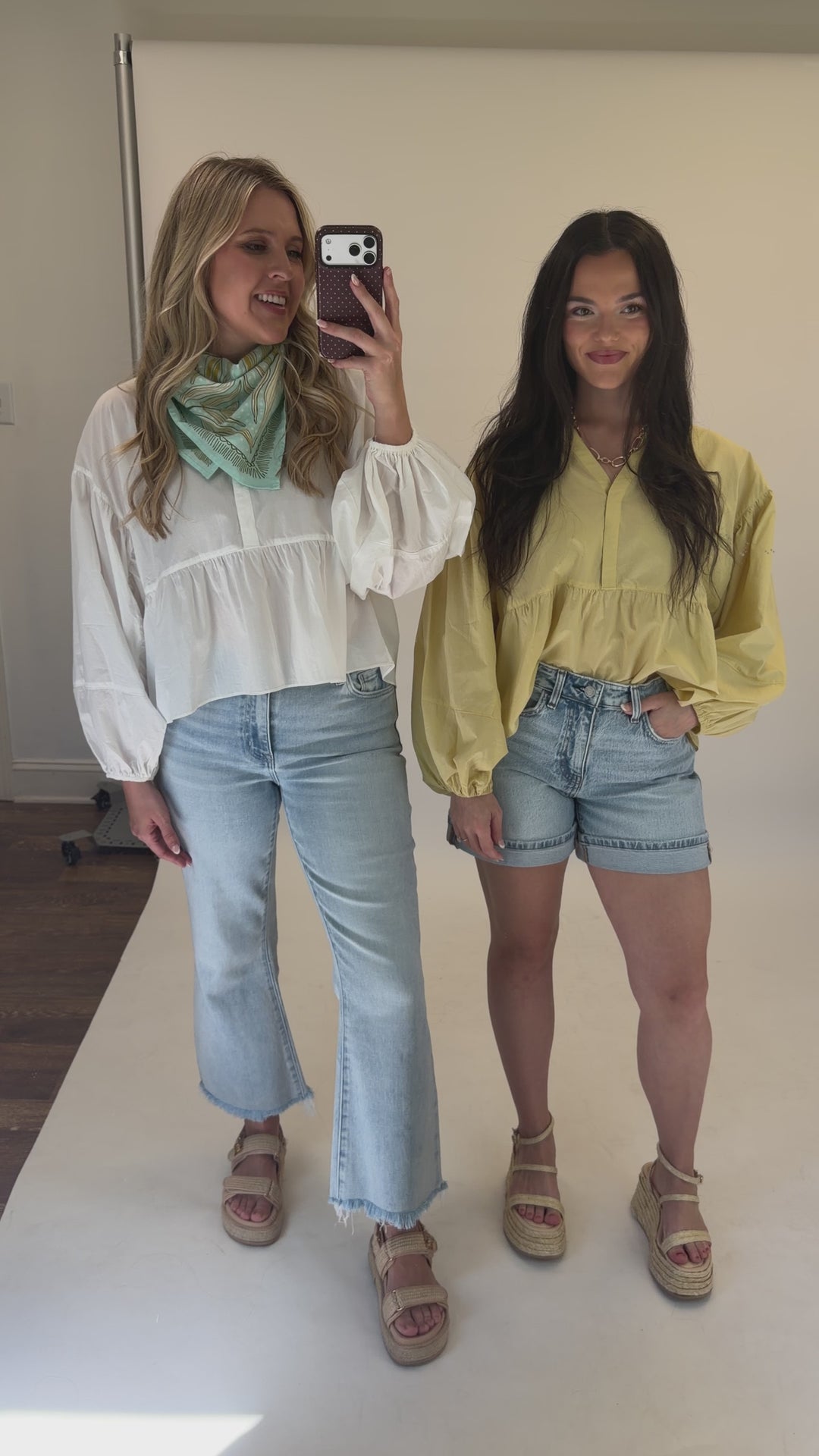 Soft Statement White Flowy Top