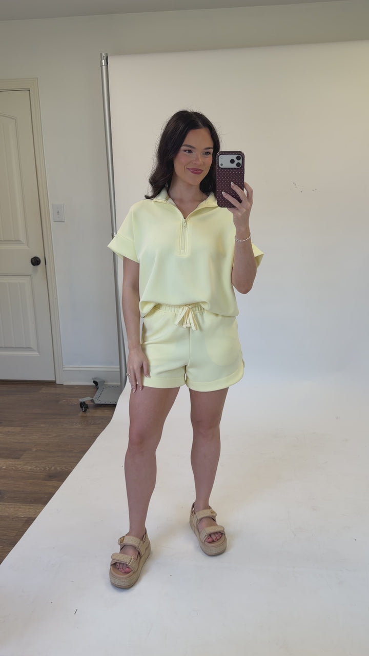 On the Go Modal Quarter Zip Lounge Top