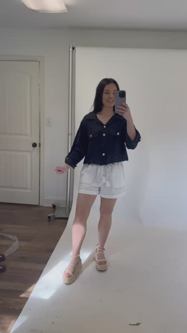 Out in the Air Linen Jacket