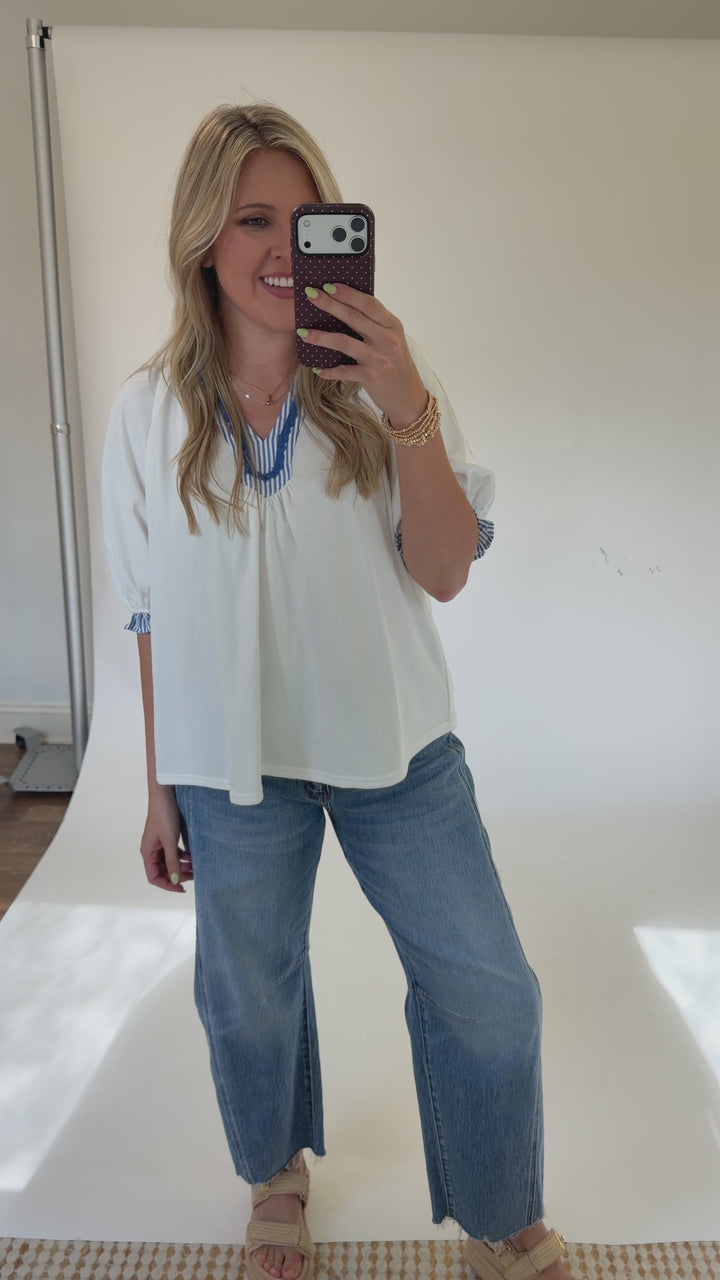 Ruffle Line Top