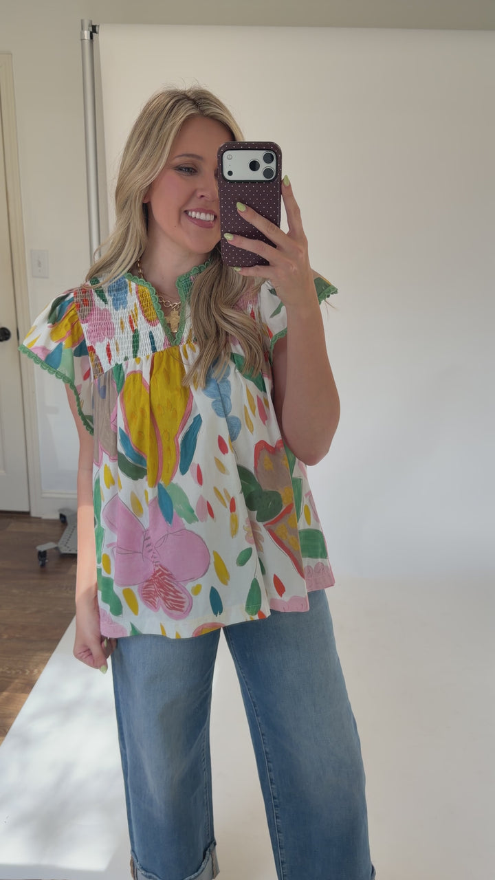 Painted Light Top