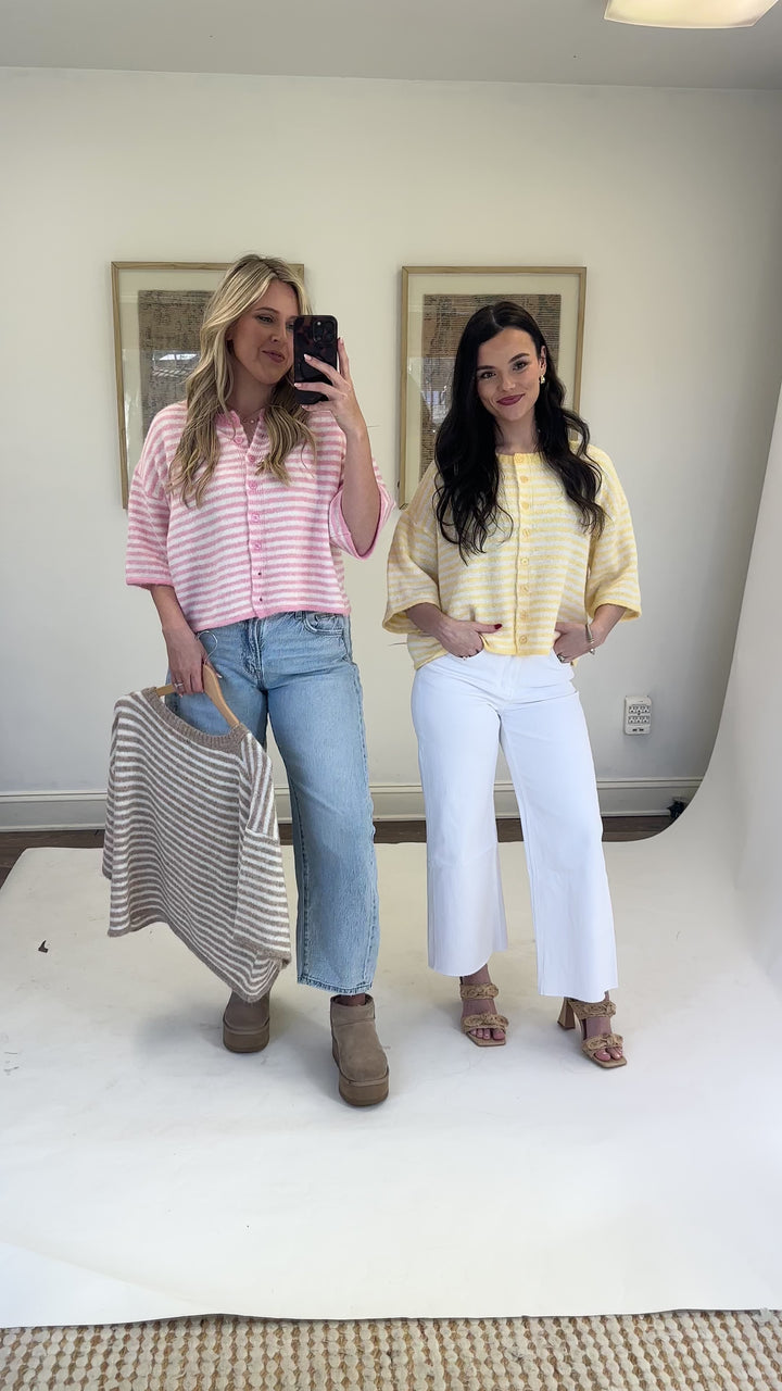 Sunday Stripe Cardigan